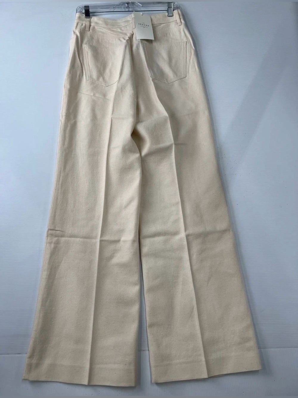 Sezane Soan Trousers – Ecru Natural Linen Blend (Size US 8 / FR 40) NWT - Picture 3 of 8